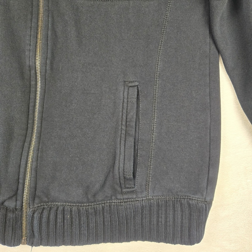 Calvin‎ Klein Knit Jacket Mens Medium Black Pockets - Picture 3 of 10